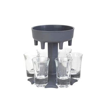 6 coups de verre Dispensateur support porteur de caddie Dispensateur du distributeur de boisson boisson à boire Bar Cocktail Wine